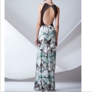 Carolina Herrera Digital Print Runway Gown 2014